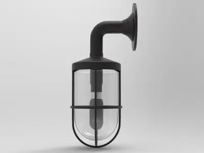 Ship Wall Light Low-poly 3D model