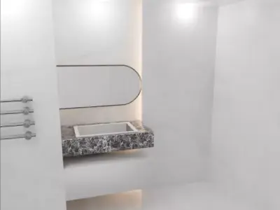 empty bathroom for models Free 3D model