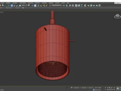 Grid Mini Pendant Light Low-poly 3D model