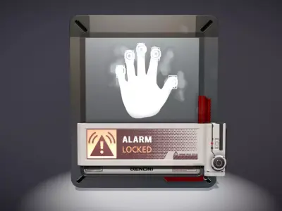 Hand Scanner Low-poly 3D model