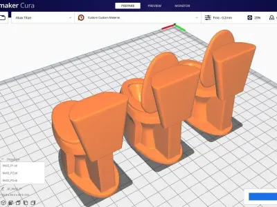 Wc 02 - STL 3D print model