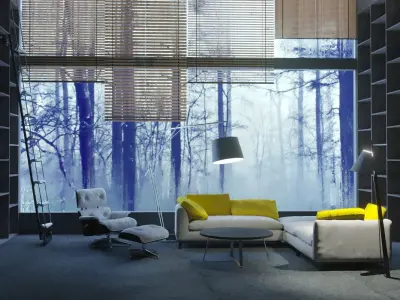 Living room v2 3D model