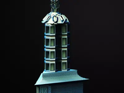 The Crownspire Building Scifi 3D Printable STL File 3D print model