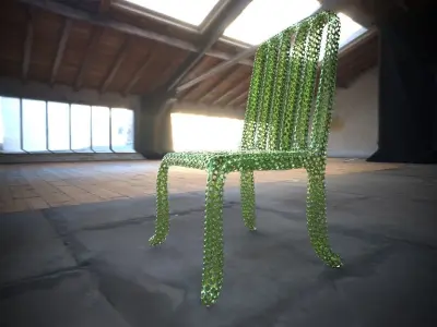 Chair art design 3 D 3D model