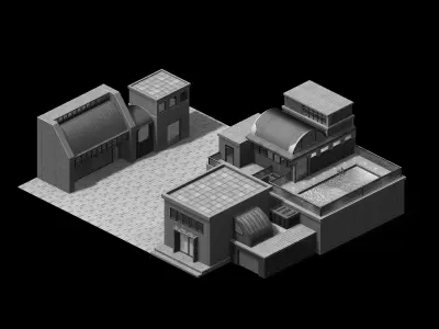 Future World - Black Market 01 3D model