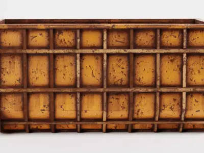 Skip V4 - Weathered Industrial Container  3D model