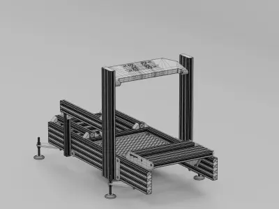 Racing Simulator Sim Rig Chassis DutchLab L1X 3D model