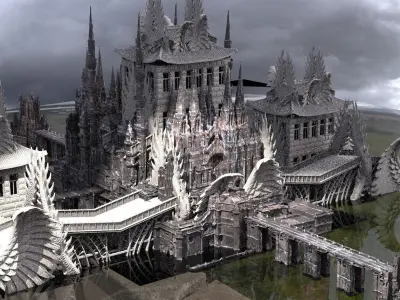 Night Hunter Palace 2 Victorian exterior 2  3D model