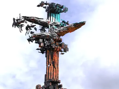 Deep Space ore vessel array 4  3D model