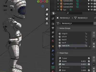 3D Chibi Astronaut - Customizable rigged Model Male or Female Low-poly 3D model