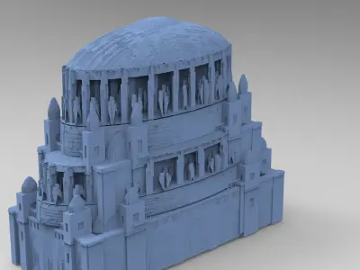 Sci Fi towers 11 models 3D model