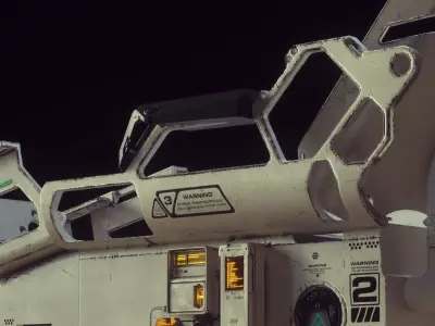 Scifi Medical Bed - Game Ready 3D model