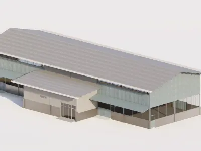 Warehouse-Warehouse Building 3D model