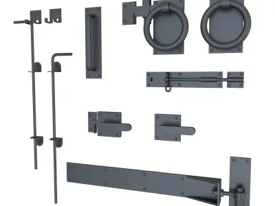 Gate Hardware Kit 3D model