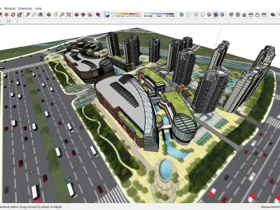 Sketchup Shopping Center D10 3D model