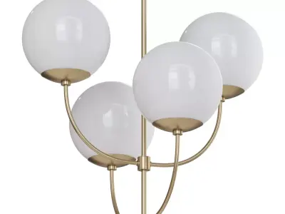 Chandelier Harvey gold 3D model