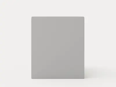 Royal Continental Bed With Storage 105x200 Light Gray Low-poly 3D model