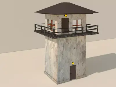watching Tower 3D model