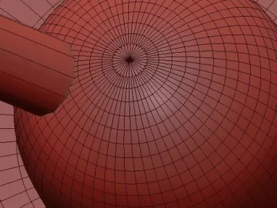 Moderne plafondlamp LED 3D model