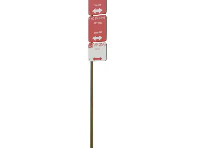 Traffic Sign 03 3D model