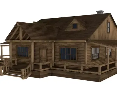 Western House 3D model purchase