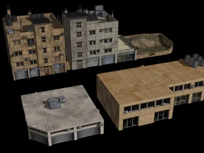 middle east buildings 3 3D model