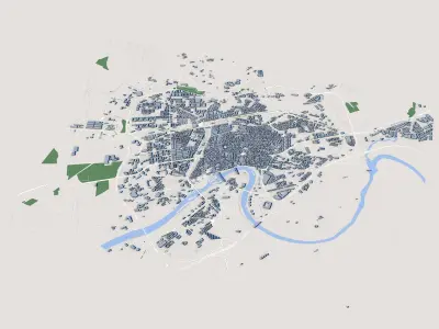 Cordoba City Spain 3D model purchase