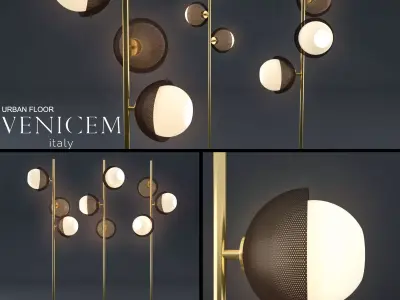 VeniceM urban floor lamp 3D model