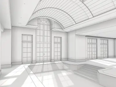 Two Indoor Pools 3D model