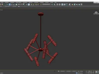 MARCIANO CHANDELIER Low-poly 3D model