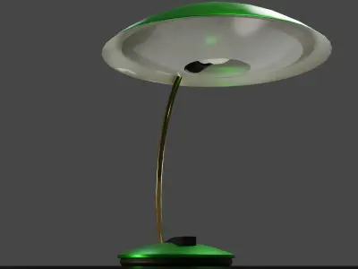 Desk table lamp 3D model PBR Free low-poly 3D model