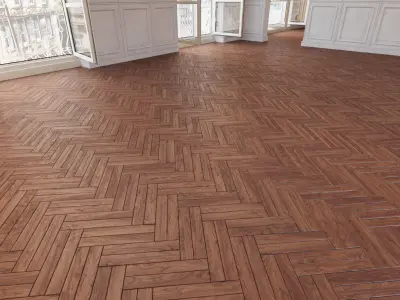 Herringbone parquet 34 WITHOUT PLUGINS 3D model