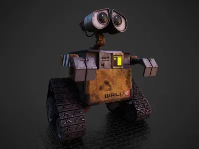 Wall-E PBR Game Ready Low-poly 3D model