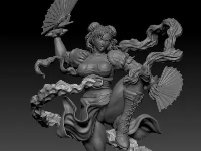 Chun li  Street Fighter  3D model