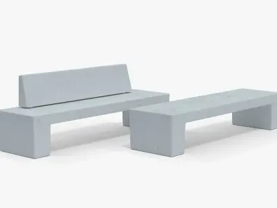 METALCO SARAH BENCHES COLLECTION 3D model