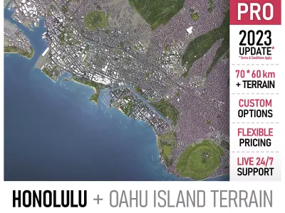 Honolulu 3D Model Pack