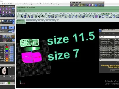Lighter ring in jewellery 3D print model 3D print model