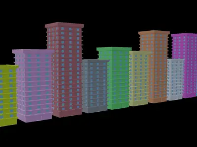 free building Free low-poly 3D model