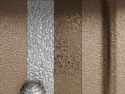 Hammered metal surface pack Texture