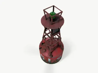 River Buoy Low-poly 3D model