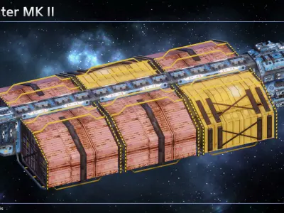 Spaceship Civilian Ships Collection I 3D Model Pack