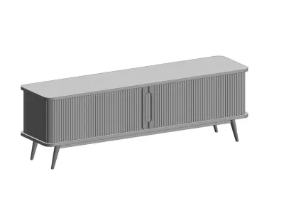 2-door sliding TV stand cabinet Wapong series 3D model