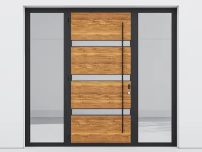 Aluminium door 67 3D model