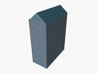 Cartoon Building 6 Low-poly 3D model