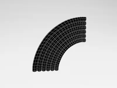 Rainbow v1 002 Low-poly 3D model