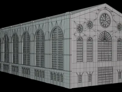 Old warehouse PBR 3D model