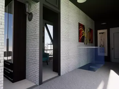 Container coffee shop-3 3D model