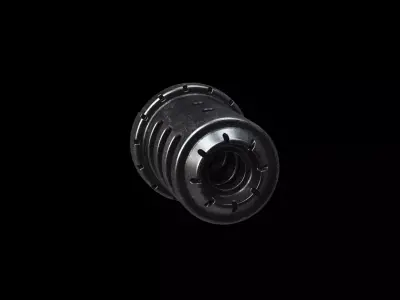 Muzzle brake industirl part f342k 3D model