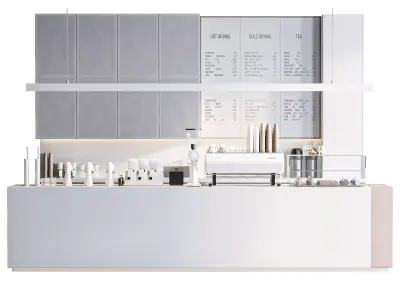 Caffe di carta 3D model