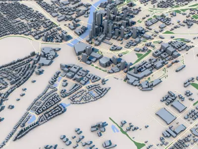 Tampa City Florida United States 3D model